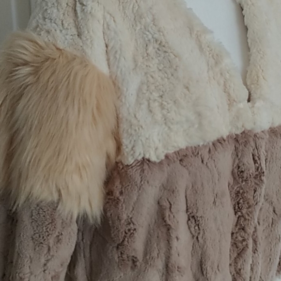 🧥Fun faux fur vintage Jacket, M - Picture 3 of 12